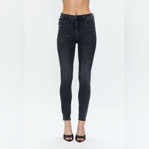 Pistola Ash Black Cotton High Rise Skinny Jeans women’s size 29